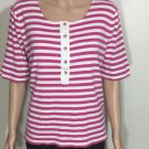 Lauren Ralph Lauren Womens 3/4 Sleeves Striped Scoop Neck Top Sz XL Lauren Ralph Lauren Womens 3/4 Sleeves Striped Scoop Neck Top Sz XL