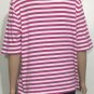 Lauren Ralph Lauren Womens 3/4 Sleeves Striped Scoop Neck Top Sz XL