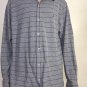 Ralph Lauren Golf Mens Gray Striped Full Button Front Polo Shirt Size XL Rare