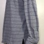 Ralph Lauren Golf Mens Gray Striped Full Button Front Polo Shirt Size XL Rare