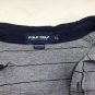 Ralph Lauren Golf Mens Gray Striped Full Button Front Polo Shirt Size XL Rare