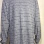 Ralph Lauren Golf Mens Gray Striped Full Button Front Polo Shirt Size XL Rare