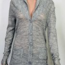 J crew womens long sleeves Acrylic Blend Button Front Cardigan Gray Sweatshirt J crew womens long sleeves Acrylic Blend Button Front Cardigan Gray Sweatshirt