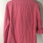 Tommy Bahama 100% Linen Women's L/S Button Down Pink Shirt Top Pockets Sz L