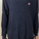 Ralph Lauren Polo Jeans Co. Waffle-knit Navy Sweater Men Sz XL Vintage Ralph Lauren Polo Jeans Co. Waffle-knit Navy Sweater Men Sz XL Vintage