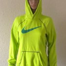 Nike Womens Hoodie size S THERMA-FIT Athletic Pullover Knitted Swoosh Neon Nike Womens Hoodie size S THERMA-FIT Athletic Pullover Knitted Swoosh Neon