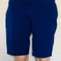 Chico's Womens Bermuda Shorts Size 0 Petite Chinos Cotton Blend Blue