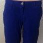 Chico's Womens Bermuda Shorts Size 0 Petite Chinos Cotton Blend Blue