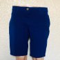 Chico's Womens Bermuda Shorts Size 0 Petite Chinos Cotton Blend Blue