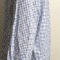Ralph Lauren Men's Sz Large Blue White Check 100% Cotton Stretch Dress Shirt