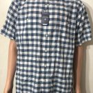 Cremieux 38 Mens Short Sleeve Plaid Casual Shirt Size XL