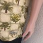 TOMMY BAHAM An Original Mens Polo Short Sleeve Shirt Palm Trees Pattern Size M