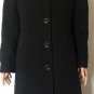 Preston & York Womens 100% Wool Black Pea Coat Sz 8