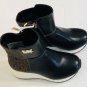 Michael Kors Girls Neo Lorna Logo Print Wedge Booties Youth Size 11