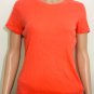 Ralph Lauren Sport Womens Crew Neck Short Sleeve Orange Pony Logo T-Shirt Sz L