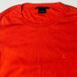 Ralph Lauren Sport Womens Crew Neck Short Sleeve Orange Pony Logo T-Shirt Sz L