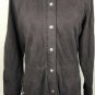 LRL Ralph Lauren Women's Plus 2X Brown Full Zip Snap Button Sweatshirt Jacket