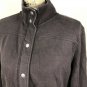 LRL Ralph Lauren Women's Plus 2X Brown Full Zip Snap Button Sweatshirt Jacket