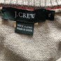J. Crew Mens 100% Cotton 1/4 Zip Pullover Sweater Light Brown/Ivory Sz XL