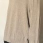 J. Crew Mens 100% Cotton 1/4 Zip Pullover Sweater Light Brown/Ivory Sz XL