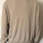J. Crew Mens 100% Cotton 1/4 Zip Pullover Sweater Light Brown/Ivory Sz XL
