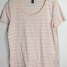 Lauren Ralph Lauren Women's Multicolor Short Sleeves Striped T Shirt Size 1X