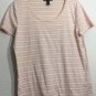 Lauren Ralph Lauren Women's Multicolor Short Sleeves Striped T Shirt Size 1X