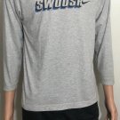 Rare Nike Sweatshirt/Mesh Reversible Gray/Dark Gray Men's Long Sleeve Shirt Sz S Rare Nike Sweatshirt/Mesh Reversible Gray/Dark Gray Men's Long Sleeve Shirt Sz S