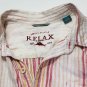 Tommy Bahama Mens 100% Linen Striped Long Sleeve Relax Shirt Sz XL