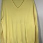 Brooks Brothers Menâs Gray/Yellow V Neck Sweater Pullover 100% Supima Cotton XL