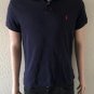 Ralph Lauren Mens Custon Fit Polo Blue Short Sleeve Shirt size Small