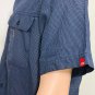 The North Face Mens Blue Checks Short Sleeve Button Down Shirt Size M