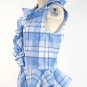 Lauren Ralph Lauren Women's Blue Ruffle Plaid Sleeveless Blouse Top /Shirt Sz 14