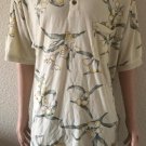 Tommy Bahama Men's Macau Short Sleeve Yellow Floral Polo Shirt Vintage size L Tommy Bahama Men's Macau Short Sleeve Yellow Floral Polo Shirt Vintage size L