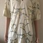Tommy Bahama Men's Macau Short Sleeve Yellow Floral Polo Shirt Vintage size L