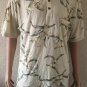 Tommy Bahama Men's Macau Short Sleeve Yellow Floral Polo Shirt Vintage size L