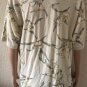 Tommy Bahama Men's Macau Short Sleeve Yellow Floral Polo Shirt Vintage size L