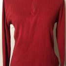 Polo Jeans Co Ralph Lauren Women's 1/4 Zip Long Sleeve Sweater Red Sz XL Polo Jeans Co Ralph Lauren Women's 1/4 Zip Long Sleeve Sweater Red Sz XL