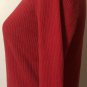 Polo Jeans Co Ralph Lauren Women's 1/4 Zip Long Sleeve Sweater Red Sz XL