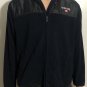 Ecko Unltd Fleece Jacket Mens Sz Large Black Full Zip