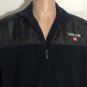 Ecko Unltd Fleece Jacket Mens Sz Large Black Full Zip