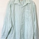 Tommy Bahama Men's Green Striped Button Up Dress Shirt Size 17 34-35 Tommy Bahama Men's Green Striped Button Up Dress Shirt Size 17 34-35