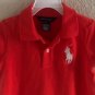 Polo Ralph Lauren Girls Short sleeve Shirt Dress Size 6X Orange