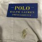 Polo Ralph Lauren Stretch Classic Fit Cotton Blend Twill Shorts Back Pony Sz 50B
