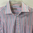 Burberry London Men's Multicolored Striped L/S Dress Shirt Size 15.5 R Burberry London Men's Multicolored Striped L/S Dress Shirt Size 15.5 R