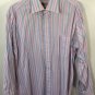Burberry London Men's Multicolored Striped L/S Dress Shirt Size 15.5 R