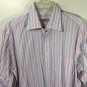 Burberry London Men's Multicolored Striped L/S Dress Shirt Size 15.5 R