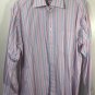 Burberry London Men's Multicolored Striped L/S Dress Shirt Size 15.5 R