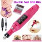 Nail File Drill Kit Electric Manicure Pedicure Acrylic Portable Salon Machine