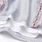 NWT Vineyard Vines Sparkler Stripe Embroidered Cap Sleeve Dress Sz 8, 12